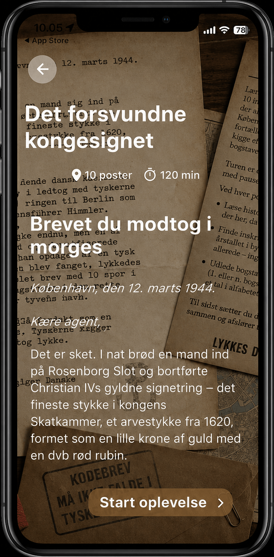 Skærmbillede af Explorum-appen
